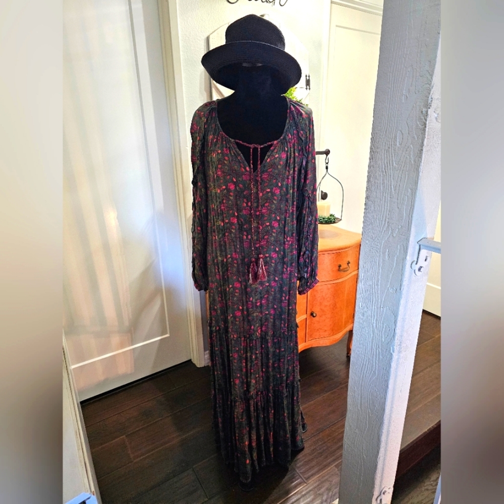 NATURAL LIFE BOHEMIAN STYLE DROP WAIST DRESS